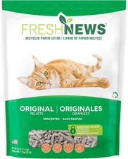 Recycled Paper Original Pellet Cat Litter 25 Pound Non-Clumping Unscented Made