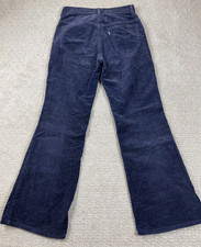Vintage 60s Levis Pants Womens 27x29 Blue Corduroy Bell Bottom Flare Big E MINTY