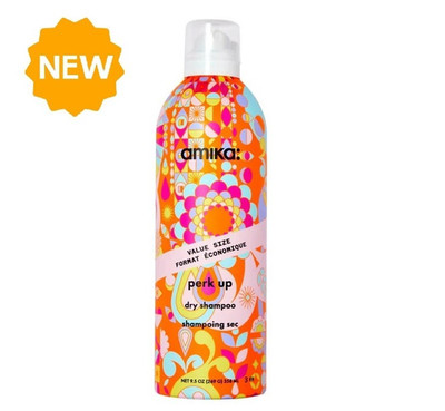 Amika Perk Up Talc-Free Dry Shampoo 9.5 oz Value Size + Caps / Brand New Bottles