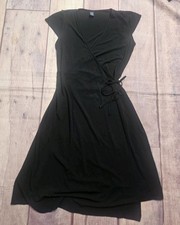 Gap Wrap Dress Size Large Black