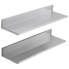 Uimoso 2PCS 30" x 8.6" Stainless Steel Wall Shelf for Kitchen and Restaurant Use