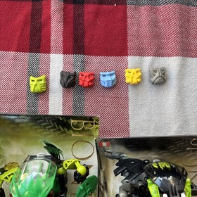 Lot of 4 Lego BIONICLE / Bohrok / 8564 8563 8565 8561  - 4 Canisters 2 Manuals