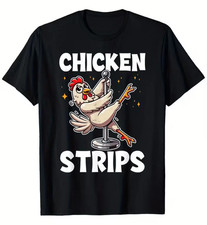 Funny Chicken Strip T-Shirt Fried Chicken Foodie Humor Graphic Tee