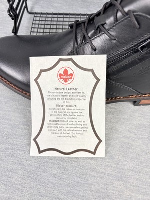 Rieker Dustin 09 Chukka Boots Mens 9 Black Leather Ankle  display picture 2