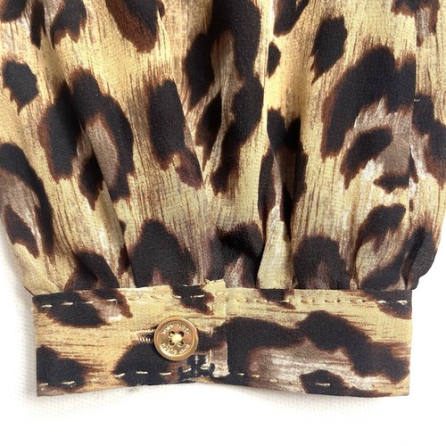 Tory Burch 100% Silk Animal Print Blouse (size 8) - Picture 4 of 4