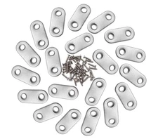 Flat Corner Brace Plates Metal Joining Plates Connector Repair Bracken 20 Pack