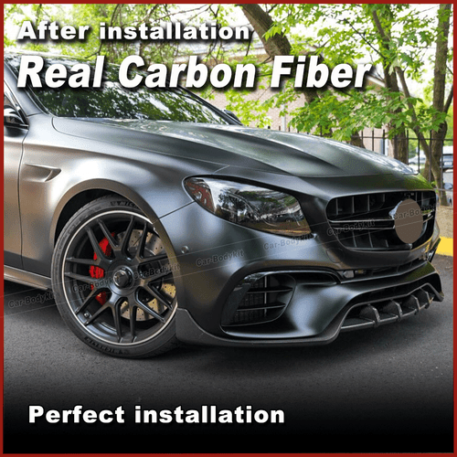 Alerón delantero de carbono para Mercedes W213 E63 AMG S 2016-2019 - Imagen 6 de 11