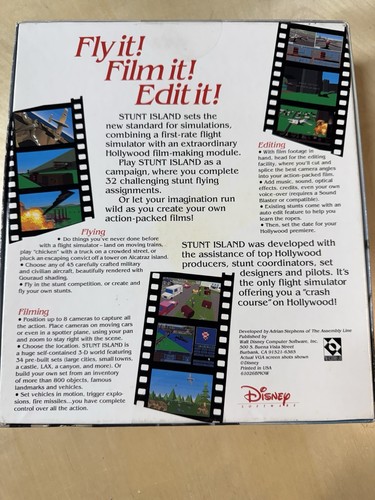 Disney Stunt Island Computer Game PC Vintage 1992 - Picture 2 of 7