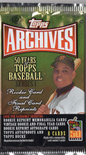 1 Pack 01 Topps Archives Baseball Series 1 Autos Mays, Ryan Aaron Great Pack