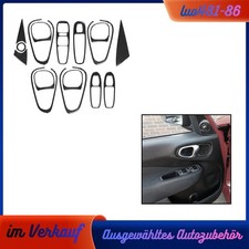 Innere Türinnenverkleidungssatz Kohlefaser Aufkleber für Fiat 500L 2014-2017