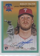 2023 Chrome Platinum Anniversary Aqua Refractor 119/150 Bailey Falter Auto fm0