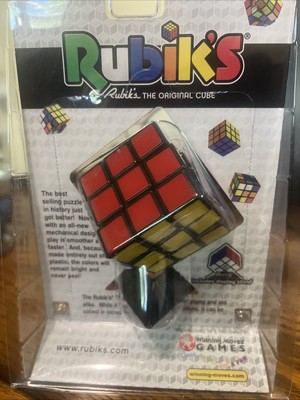 Rubik 3x3 Puzzle Cube Game With Stand Rubik's Hasbro Toy Original