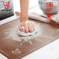 Backmatte Silikon Rutschfest Antihafte Teigunterlage Extra Dick 65×45Cm FüR Teig