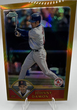 Topps 2003 Chrome Johnny Damon #151 Gold Refractor /449 Boston Red Sox