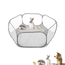 Small Animals Playpen, Portable Pop-up Open Interactive Pet Tent, Indoor Outd...