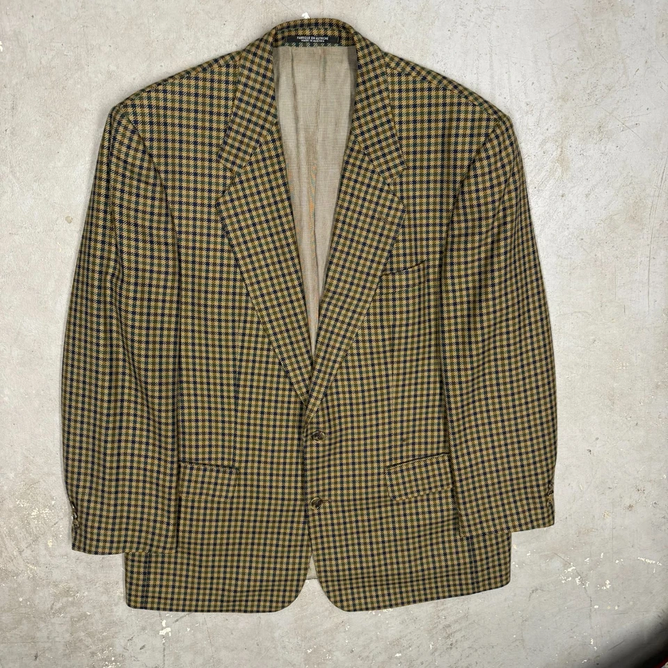 Baumler Wool Blazer Check Sport Coat Multicolor 42R - Image 2 of 4
