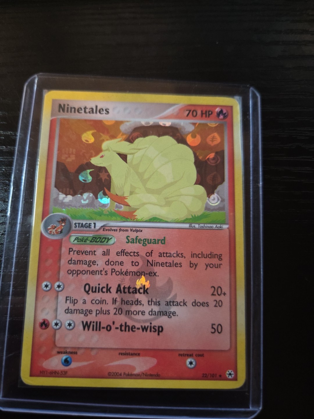 Ninetales - 22/101 - Pokemon Hidden Legends Reverse Holo Rare NM
