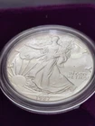 1987‑S Proof American Silver Eagle 1 oz .999 Silver w/ Velvet Box & COA