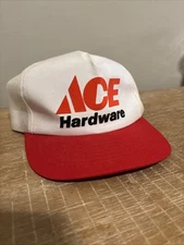 Vintage 80’s 90’s ACE Hardware White SnapBack Trucker Hat