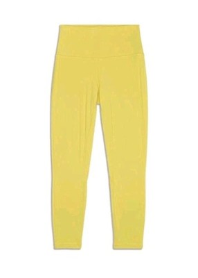 Lululemon Align High Rise 25'' Soleil Yellow Leggings Pants Resale Sz 6