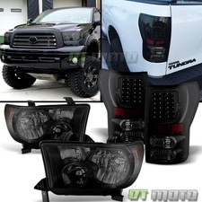 For Black Smoked 2007-2013 Toyota Tundra Headlights Led Tail Brake Lamps Lights For Black Smoked 2007-2013 Toyota Tundra Headlights Led Tail Brake Lamps Lights
