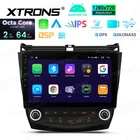 10.1" IPS CarPlay Android 14 Car Stereo Radio GPS 64G USB for Honda Accord 7 VII