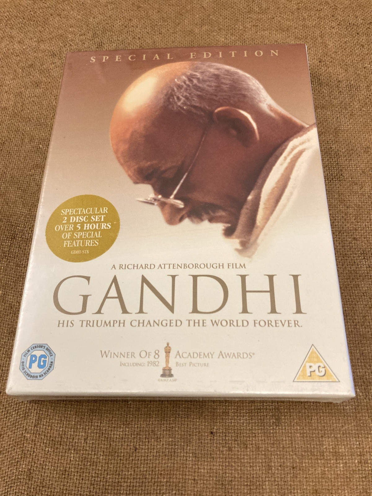 GANDHI 2 DISC SPECIAL EDITION DVD Ben Kingsley Richard Attenborough New UK R2