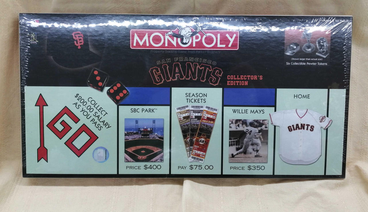 Hasbro San Francisco Giants Monopoly EiW37