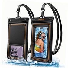 Floating Waterproof Phone Pouch 2 Pack, IPX8 Waterproof Phone Case 7.0 inch
