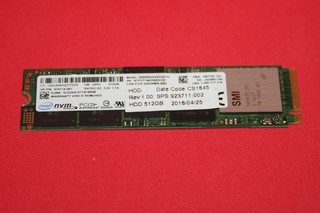 Intel Pro 6000p SSDPEKKF512G7H 512 GB NVMe 98% health used wiped formatted