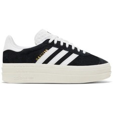 Adidas Women's Black Gazelle Bold Sneakers, HQ6912 No Box 