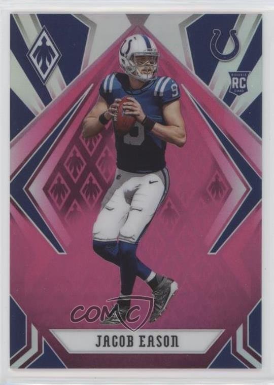 2020 Panini Phoenix Rookies Pink /199 Jacob Eason #116 Rookie RC y0i