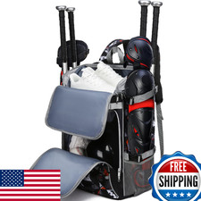 FOKDUVB Baseball Softball Catchers Gear Bag for Helmet Chest Protector Leg Guard