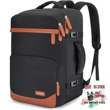 40L Travel Backpack, Flight Approved Carry On Laptop Backpack Large Black