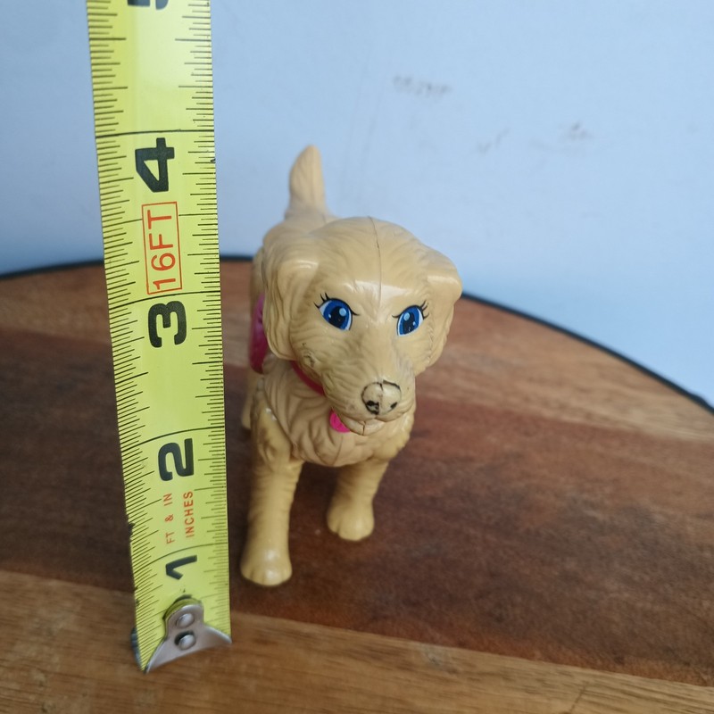 Barbie Strollin' Pups Taffy Walking Dog Pet Animal Golden Retriever Puppy