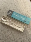 Vintage Lunt Sterling Silver Baby Spoon In Original Box