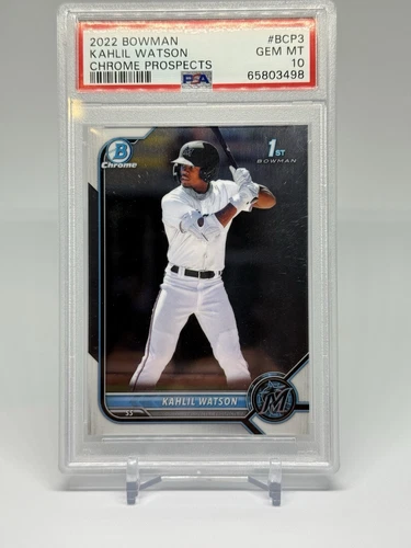 2022 Bowman Chrome Khalil Watson Chrome Prospects PSA 10 GEM MT BCP-3