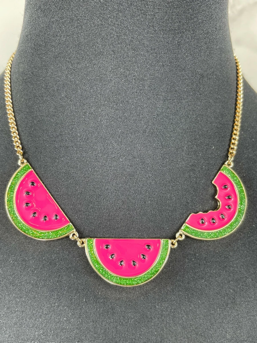 Betsey johnson watermelon sale necklace