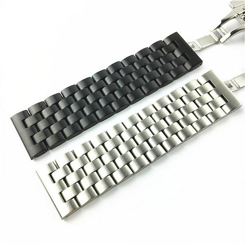 Cinturino di ricambio per orologio in acciaio inox massiccio 18 19 20 21 22 24 26 mm - Foto 3 di 9