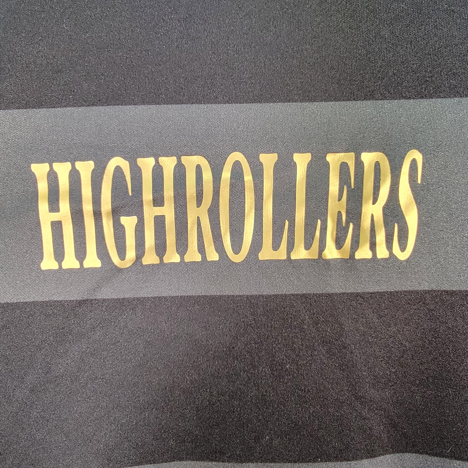 Magic Kick Gray Striped High Rollers Graphic Tee … - image 7