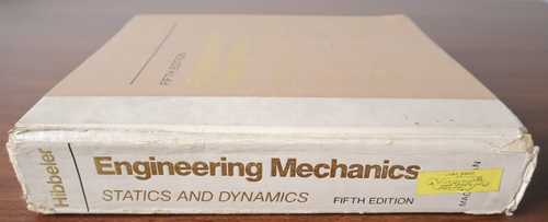 ☑️Vintage 1989 Engineering Mechanics Statics & Dynamics 5th Edition R.C.Hibbeler - 第 3/21 張圖片
