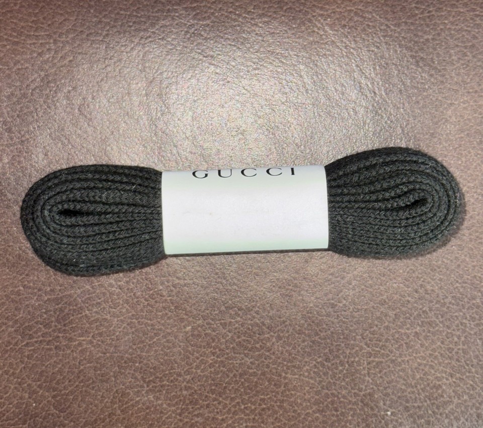 New Authentic Gucci Black Shoe Laces eBay