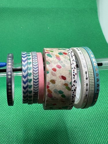 10 Rolls Of Gorgeous Printed Washi Tape Various Widths