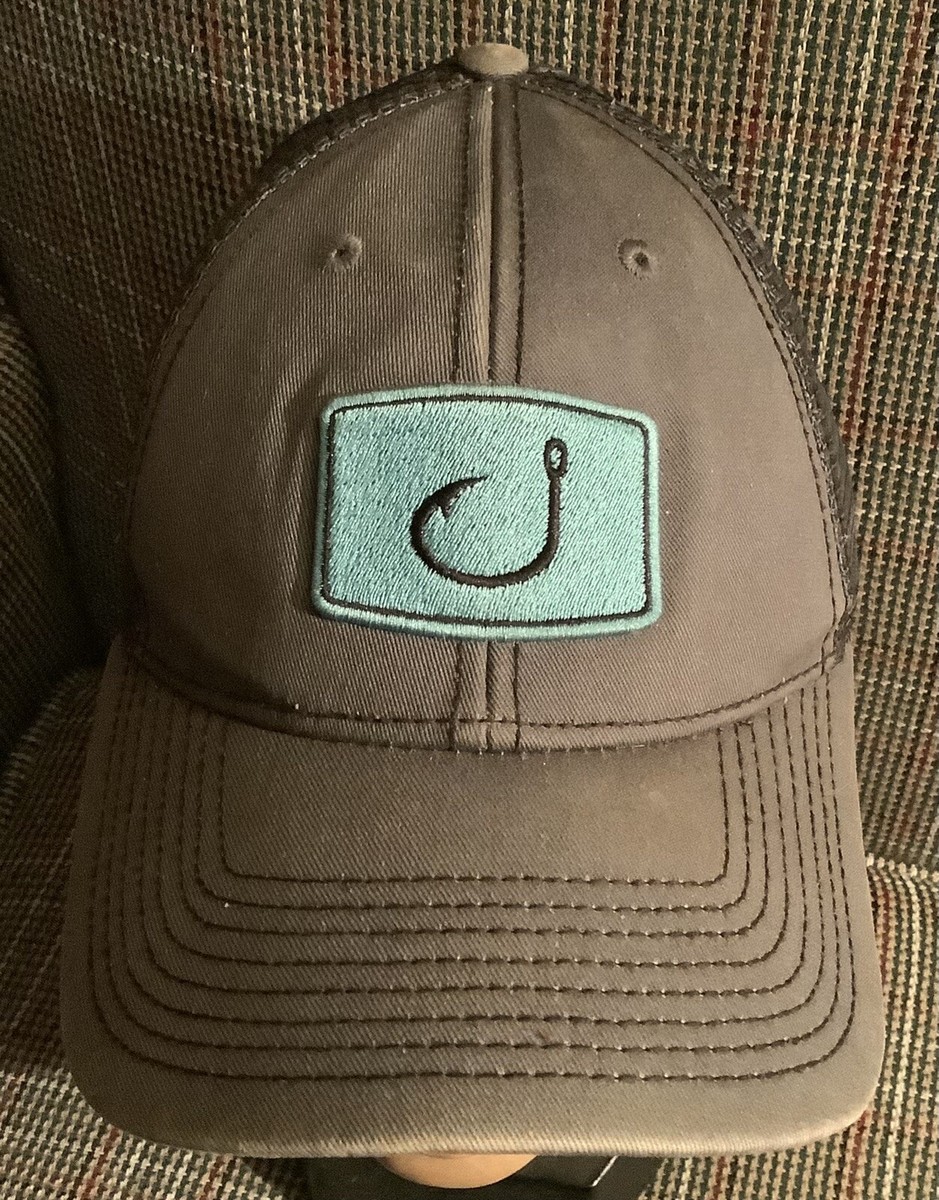 Crochet de pêche Cuir gravé Vêtement lavé Chapeau de