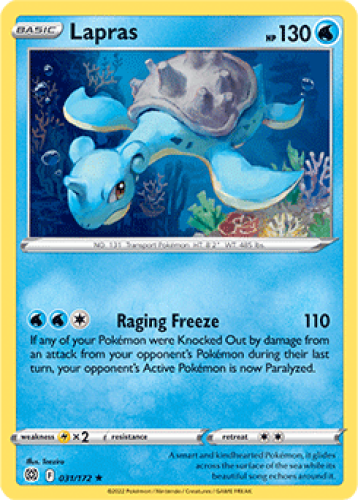 1x Lapras 031/172 RARE Brilliant Stars Pokemon TCG Card NM | eBay