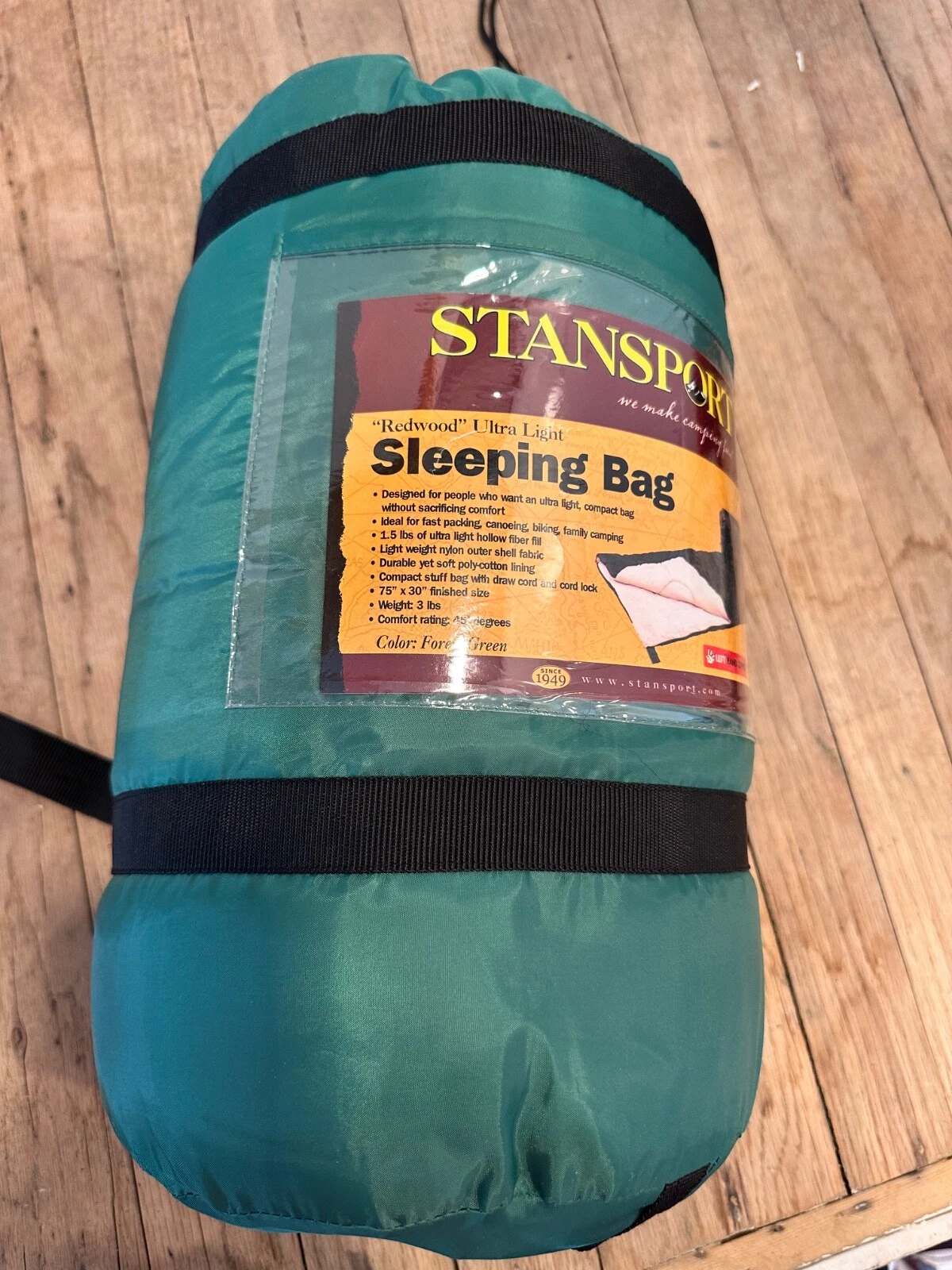 Stansport Redwood Ultra Light Large Sleeping Bag New