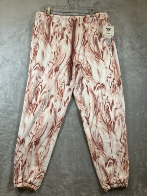 Jogger Pajama Pants Marble Rose Rust Jenni Style Not Size Womens Large