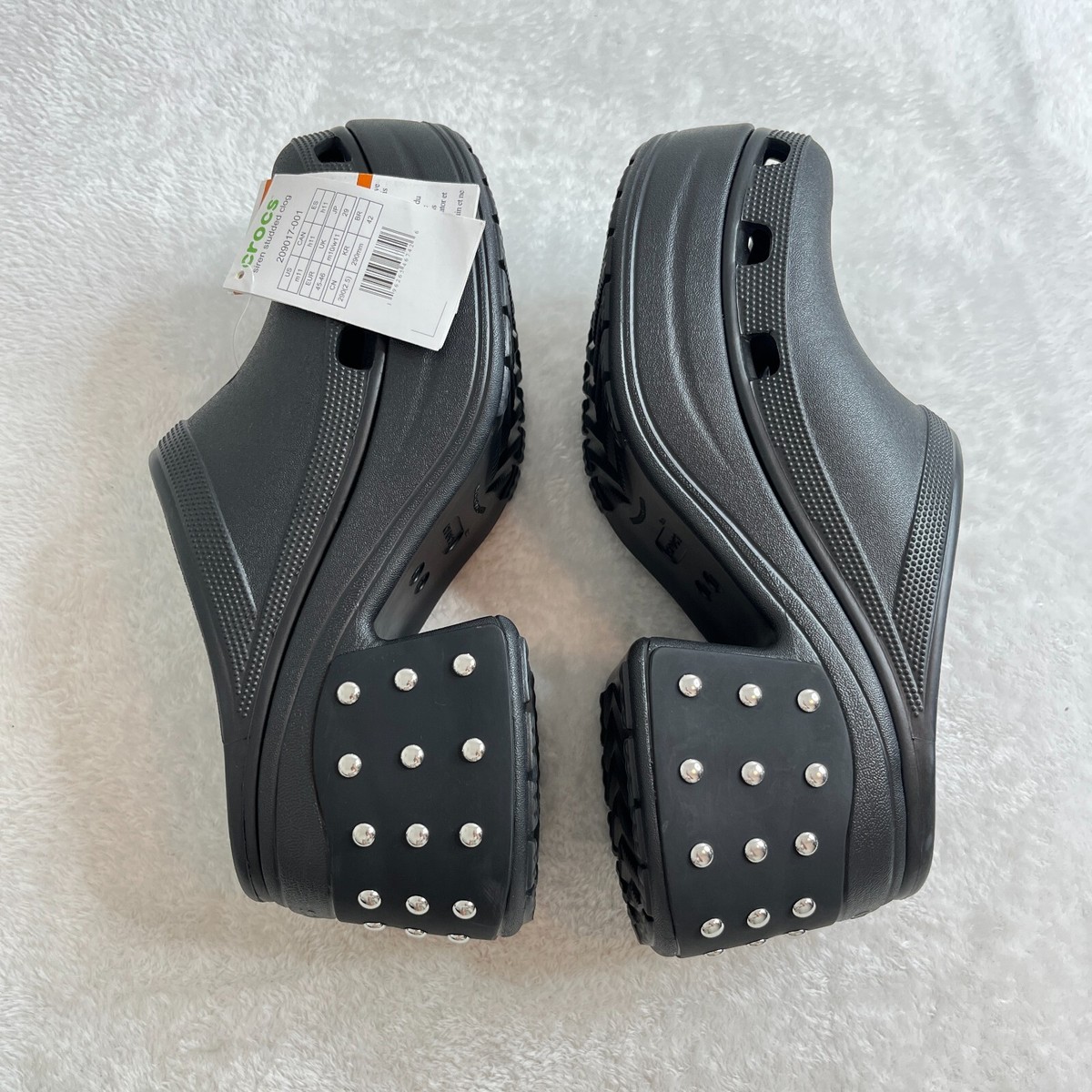 Crocs Siren Studded Clog Mens Sz 11 Womens Sz 13 Black 