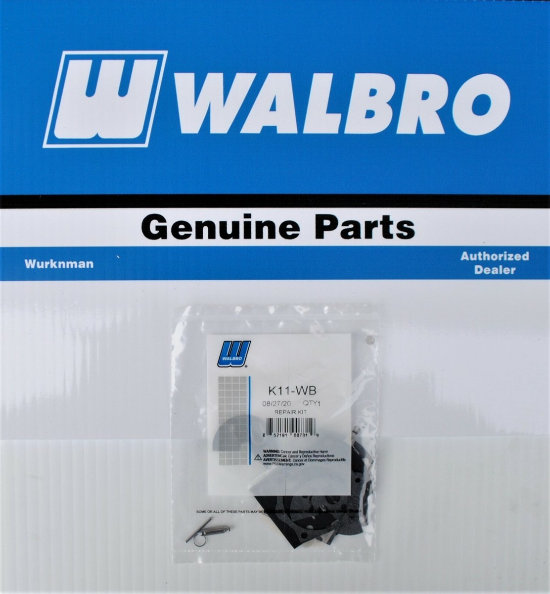 Genuine Walbro OEM K11-WB for WB-24 WB-25 WB-32 Carburetor Repair