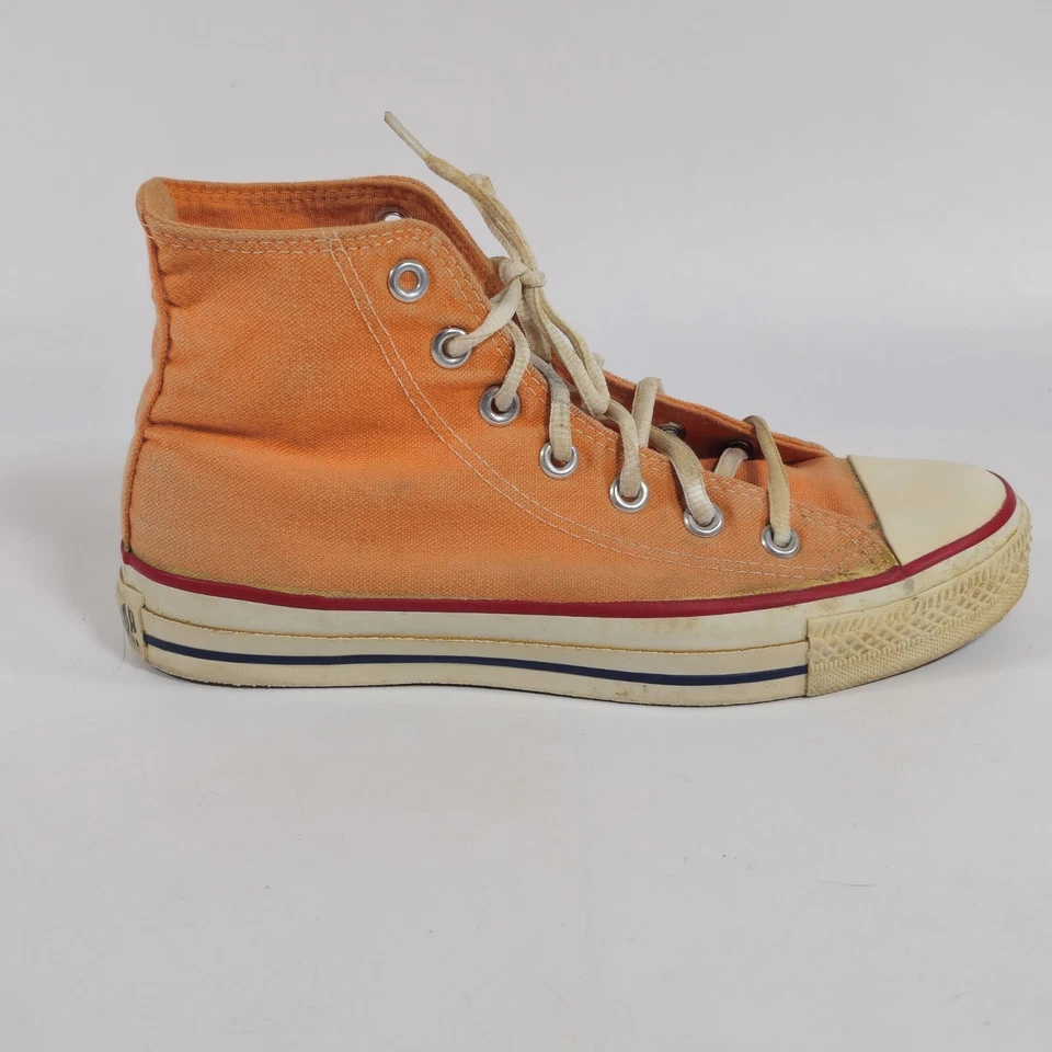 Vintage Chuck Taylor All Star Converse Orange Men's 5.5 Made In USA - Image 4 of 4